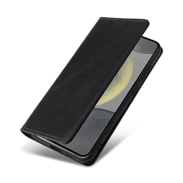 Plånboksfodral för Samsung Galaxy S26 RFID Blocking Konstläder - Svart