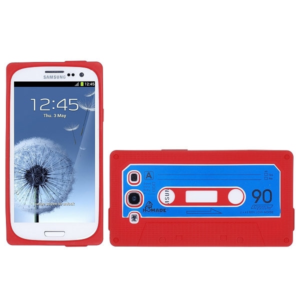 Cassette silikon skal till Samsung Galaxy S3 i9300 (Röd) Röd