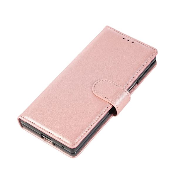 Galaxy Z Fold 7 Plånboksfodral Med Handledsrem - Roséguld Roséguld