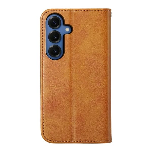 Samsung Galaxy S26 Fodral Konstläder Plånboksfodral - Gul