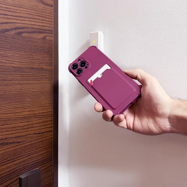 Armor iPhone 13 Mini Skal med Korthållare - Raspberry