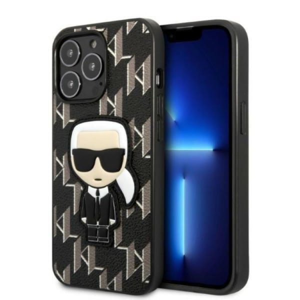 Karl Lagerfeld iPhone 13 Pro Skal Monogram Ikonik Patch - Sort