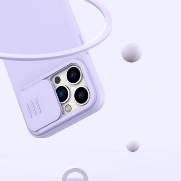 Nillkin iPhone 14 Pro Case CamShield Silky Silicone - Vihreä