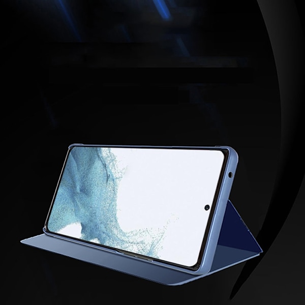 Galaxy A54 5G Fodral Clear View Flip - Blå