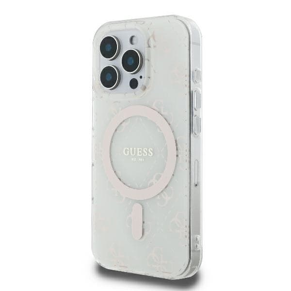 Guess Mobilskal till iPhone 16 Pro MagSafe IML 4G - Vit Vit