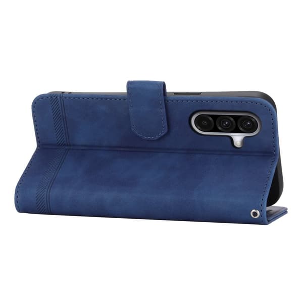 DIERFENG DF-03 Samsung Galaxy A56 5G Plånboksfodral Konstläder - Blå