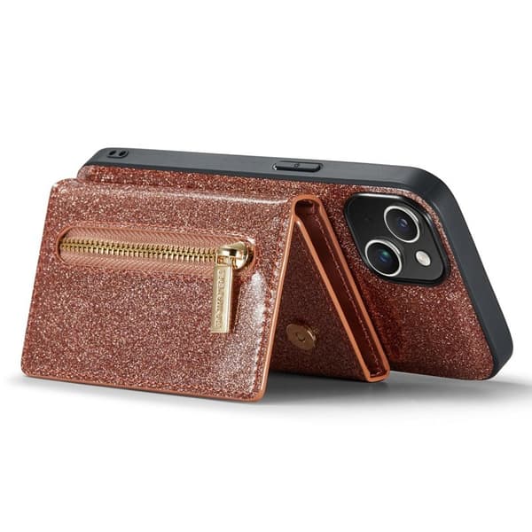 DG.MING M3 Series Mobilskal till iPhone 15 Plus Kickstand Roséguld