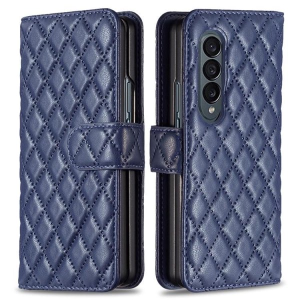 BINFEN COLOR Galaxy Z Fold 4 lompakkokotelo, rompus - sininen