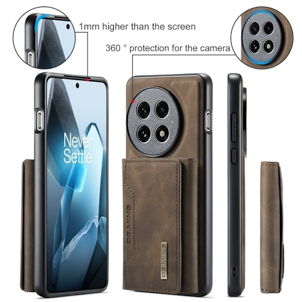 DG.MING M2 Series Mobilskal till OnePlus 13 PU + PC + TPU - Brun