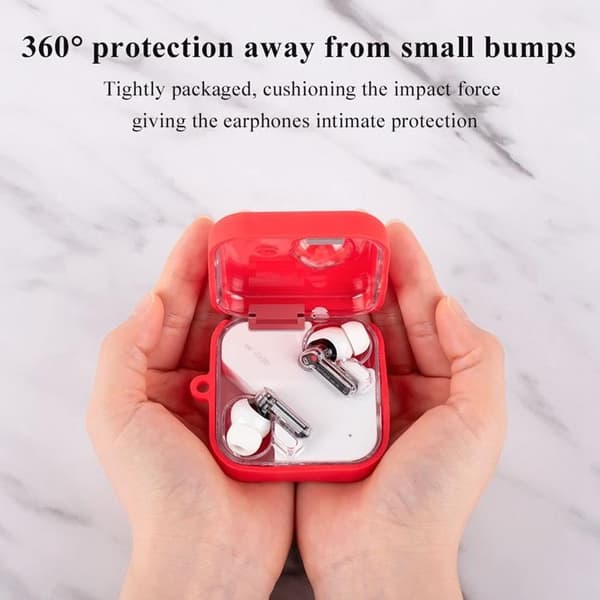 Nothing Ear 1 Skal Hörlurar Drop-proof Silikon - Röd Röd