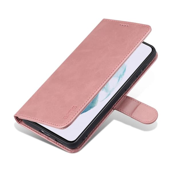 AZNS Samsung Galaxy S24 Plånboksfodral Konstläder - Roséguld