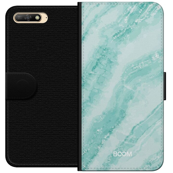 Plånboksfodral till Huawei Y6 (2018) med Mint Marble