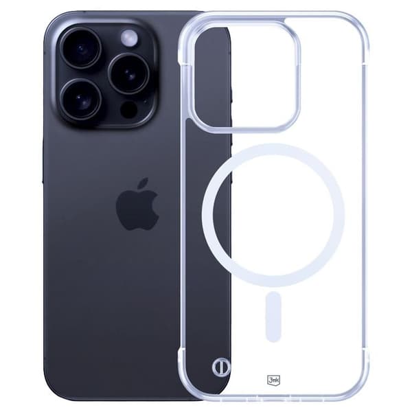3MK Telefontaske til iPhone 16 Pro MagSafe Just20G - Klar Transparent