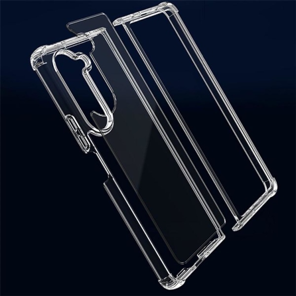 Galaxy Z Fold 5 Mobilcover Stødsikker - Gennemsigtig