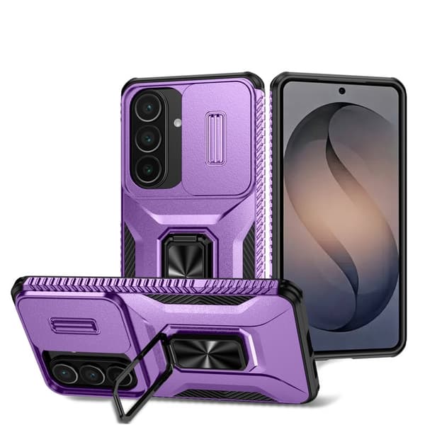 Mobilskal för Samsung Galaxy S26 Plus Kickstand TPU + PC - Lila