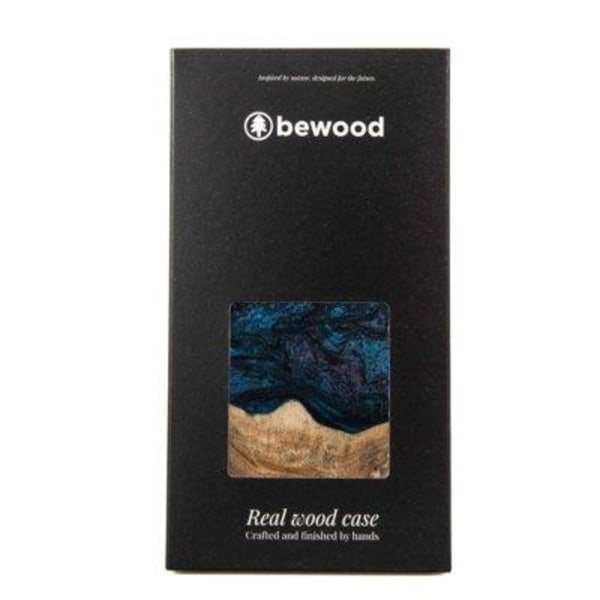 Bewood Galaxy A54 5G matkapuhelimen suojakuori, ainutlaatuinen turkoosi - musta