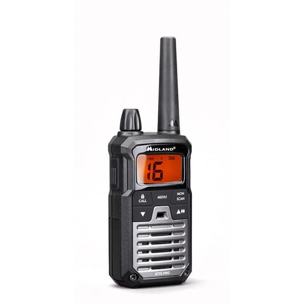 Midland Walkie Talkie XT70 Pro Duo - Svart/Mörkgrå