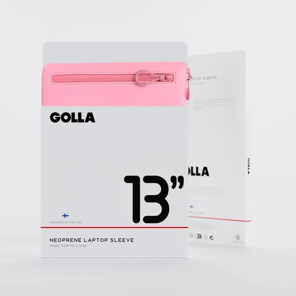 Golla Laptop Etui Metro Neopren 13" - Lyserød Rosa