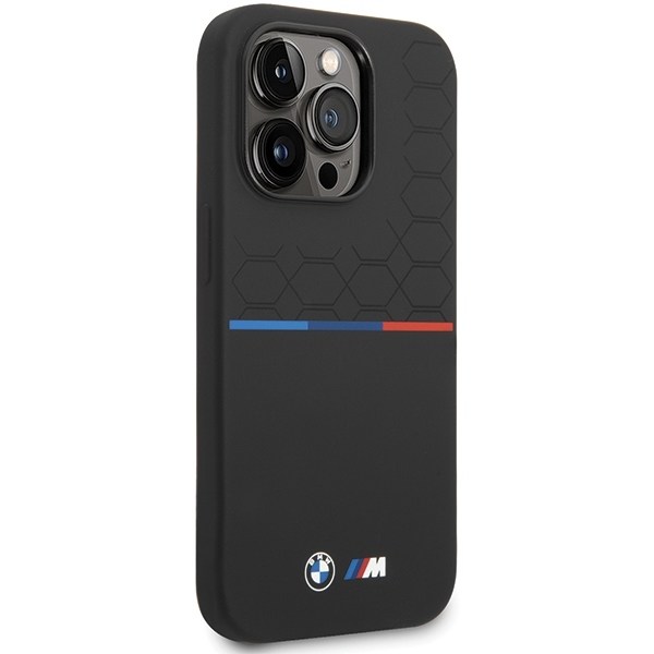 BMW Mobilskal till iPhone 15 Pro Max MagSafe Silicone Pattern - Svart