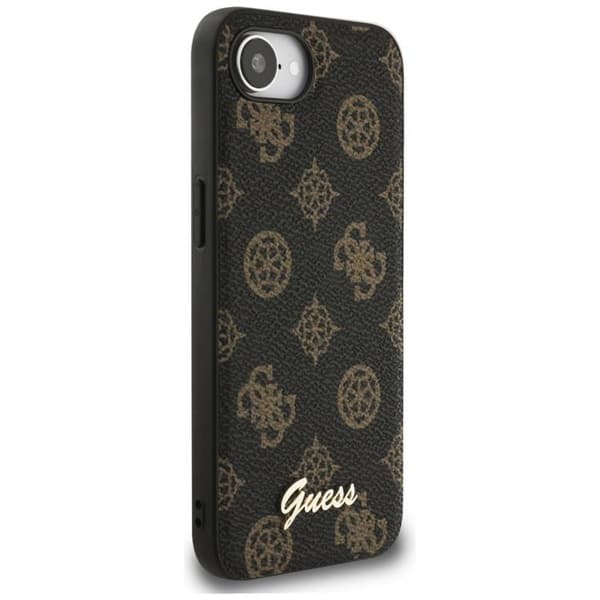 Guess Mobilskal till iPhone 16e MagSafe Peony Script Logo - Svart Svart