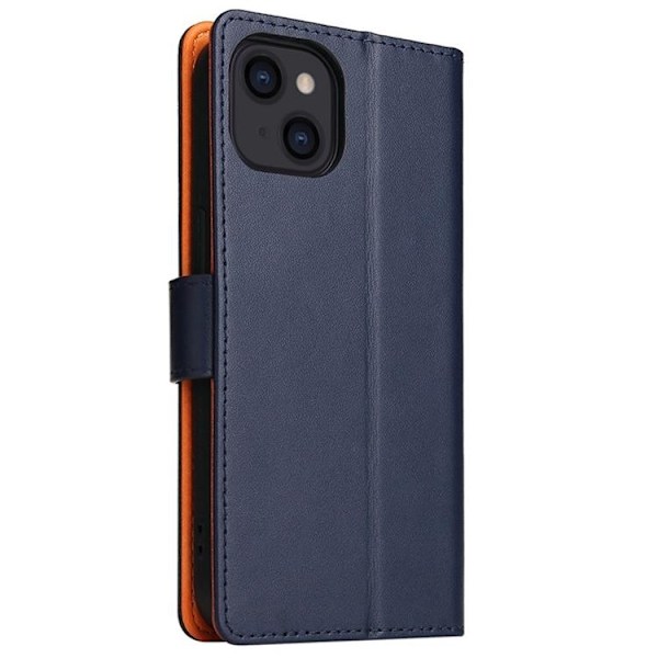 iPhone 14 Plånboksfodral Dual Flip - Blå