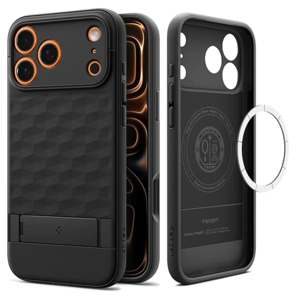 Spigen Mobilskal till iPhone 17 Pro Max Magsafe Parallax - Svart Svart