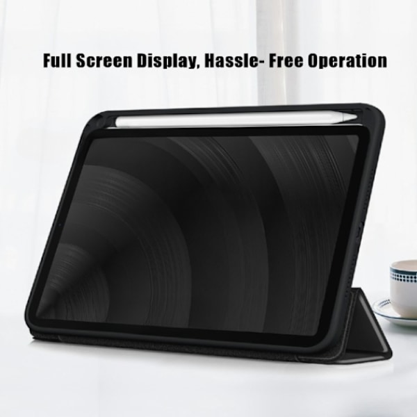 iPad mini 6 (2021) Fodral Tri-Fold PU Läder - Svart Svart