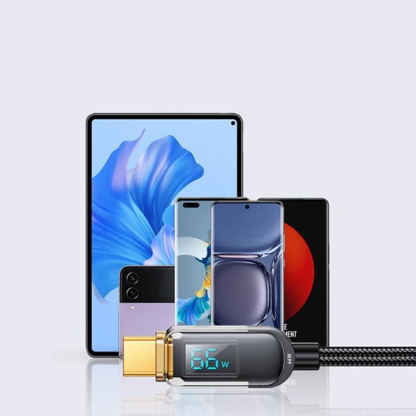 Joyroom USB-A–USB-C 66 W kaapeli 1,2 m - musta