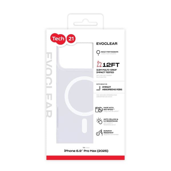 Tech21 Evo Clear MagSafe Apple iPhone 17 Pro Max Transpar.