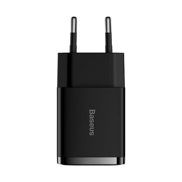 Baseus EU Compact Väggladdare USB 10.5W - Svart Svart