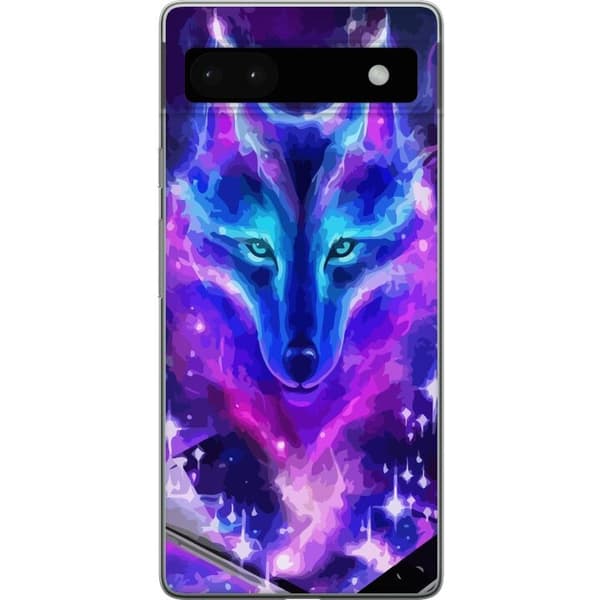 Telefontaske til Google Pixel 6a med Neon Wolf