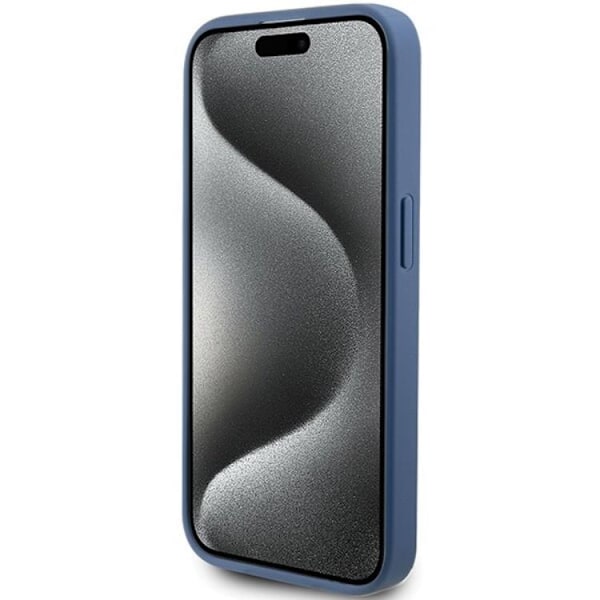 Guess iPhone 15 Pro Mobilskal Stripe Collection - Blå