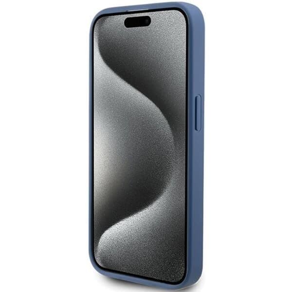 Guess iPhone 15 Pro -puhelinkuori 4G Stripe -kokoelma - Sininen Blå