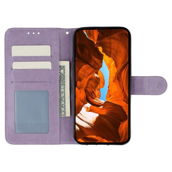Samsung Galaxy A57 Plånboksfodral Konstläder Flip - Lila