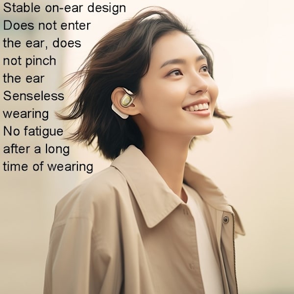 REMAX In-Ear Hörlurar Bluetooth OpenBuds P1 - Vit Vit