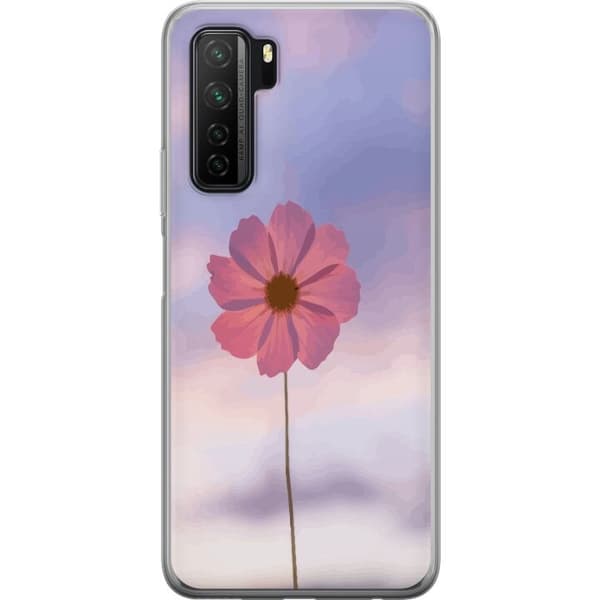 Mobilskal till Huawei P40 lite 5G med Rosa blomma