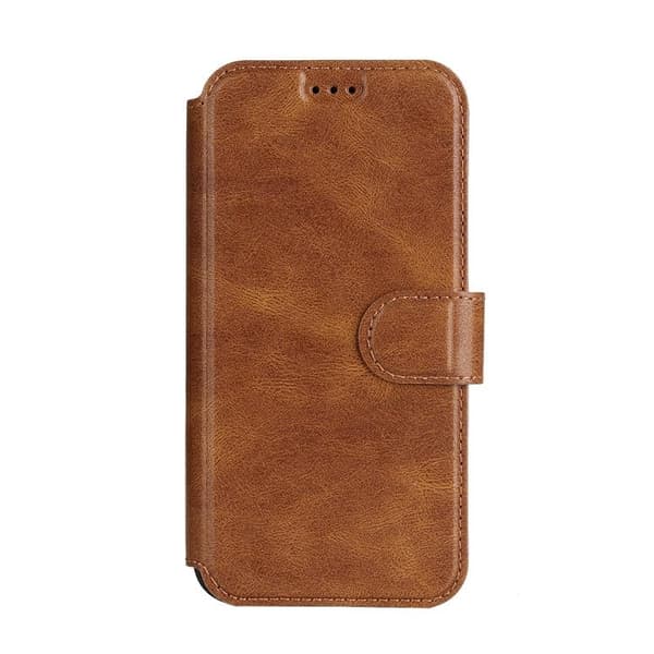 BOOM iPhone 14 Pro Lompakkokotelo Calfskin - Ruskea Brun