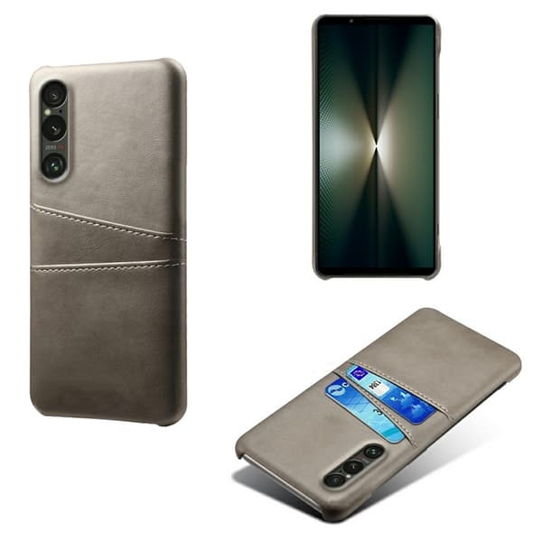 Mobilskal till Sony Xperia 1 VII med Dual Kortfack - Grå Grå