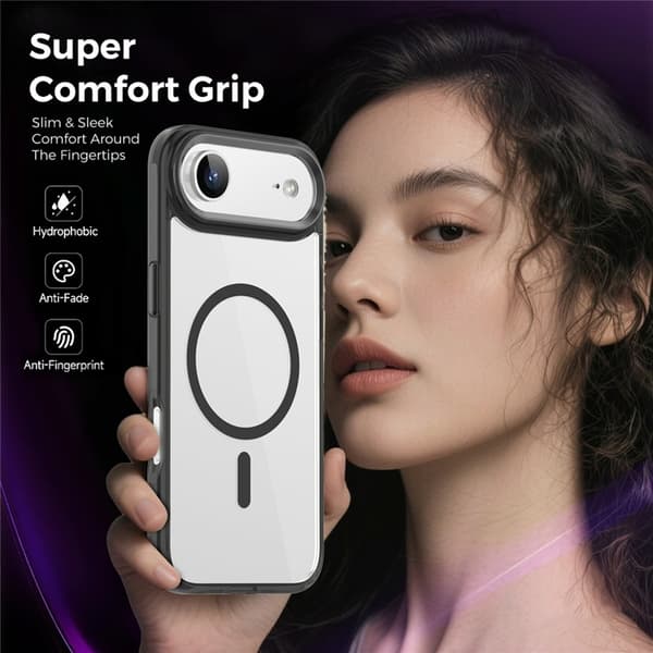 Mobilskal till iPhone Air MagSafe TPU+PC - Svart Svart