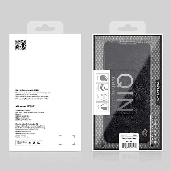 Nillkin Galaxy A13 5G Fodral Qin läder Holster - Brun