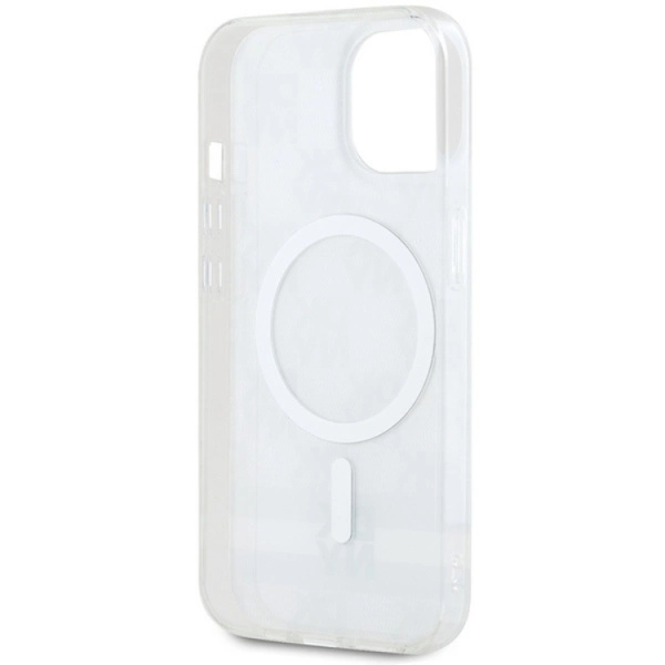 DKNY iPhone 15/14 Plus Mobilskal Magsafe IML Checkered Mono Beige