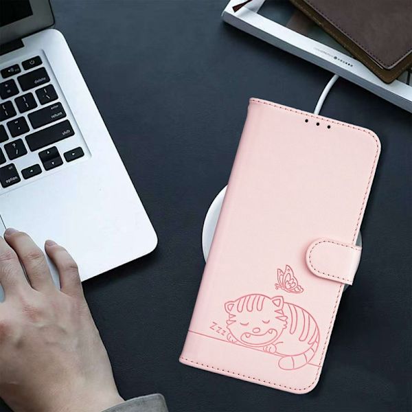 Plånboksfodral för Samsung Galaxy S26 Plus RFID Blocking - Rosa