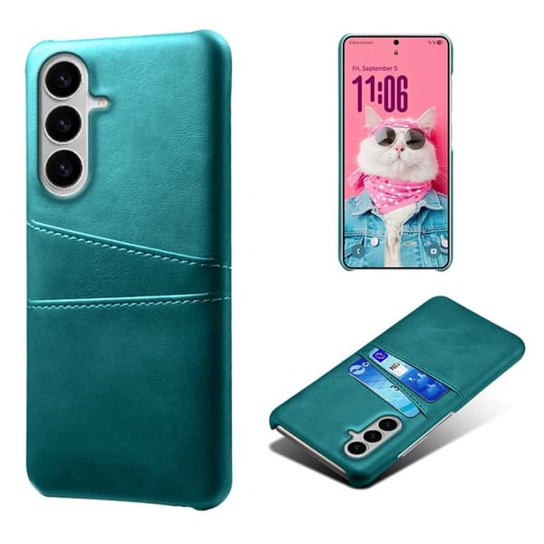 Samsung Galaxy S26 / S26 Pro Skal PU Läder + Hård PC - Grön