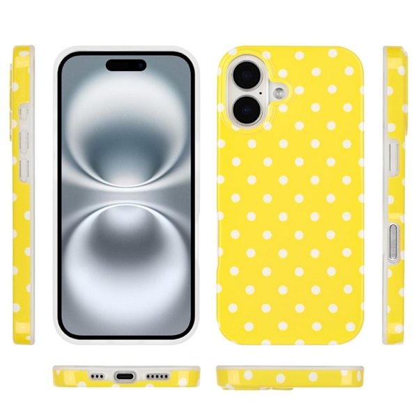 Mobilskal till iPhone 17 Dot Design Imd Tpu - Gul Gul