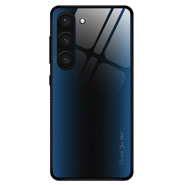 Galaxy S23 Plus Mobile Cover hiilikuitu - sininen