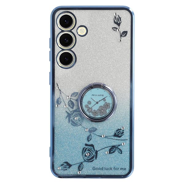 KADEM Mobilskal för Samsung Galaxy S26 Ring Kickstand TPU - Blå