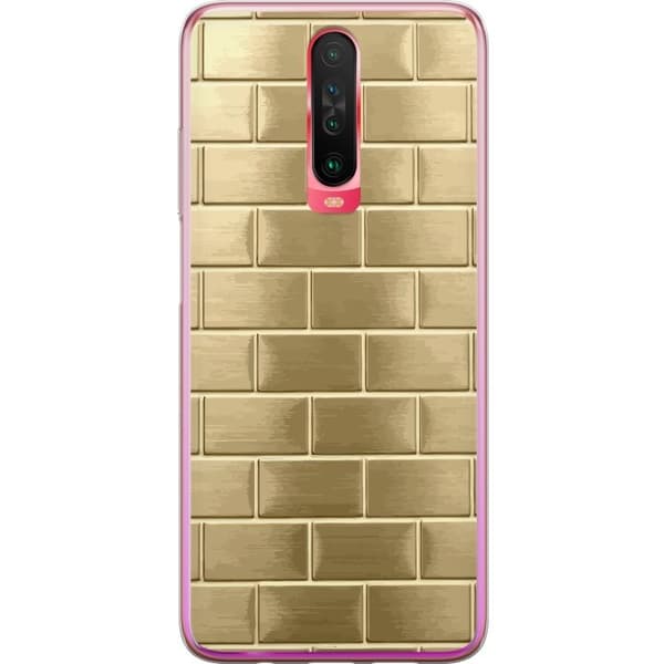 Mobilskal till Xiaomi Redmi K30 med Gyllene Murstenar