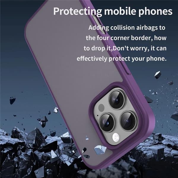 Mobilskal till iPhone 16 Pro Max Skin Touch Matte - Lila Lila