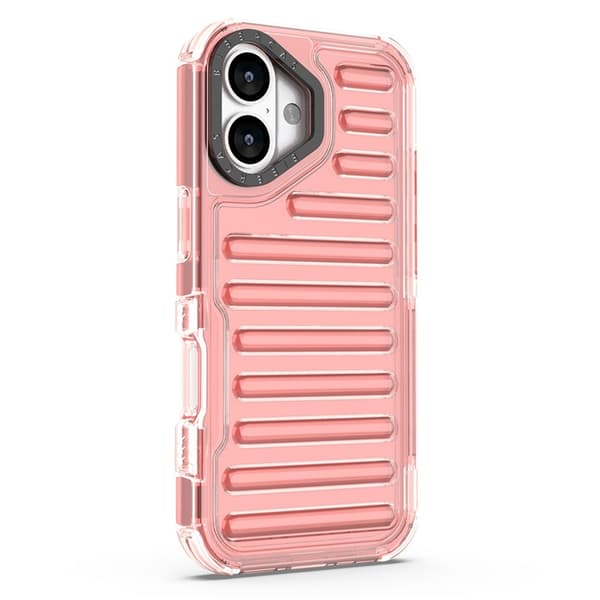Mobilskal till iPhone 17 Stripe Design Detachable - Djuprosa Rosa
