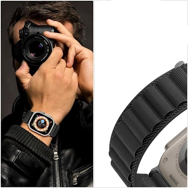 Tech-Protect Apple Watch (44/45/46/49mm) Armband Nylon Pro Grå